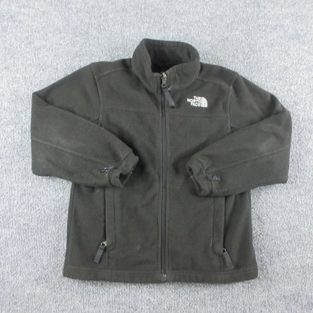 The North Face Jacket Youth S? Black Full Zip Fleece Outdoors Hiking Boys